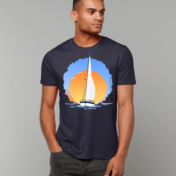 Sailing Yacht at Sunset T-Shirt