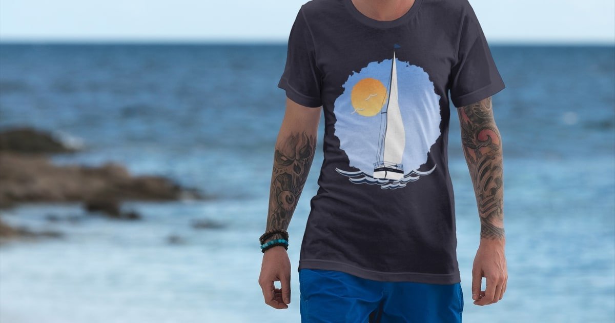 Sailing Yacht at Sea T-Shirt