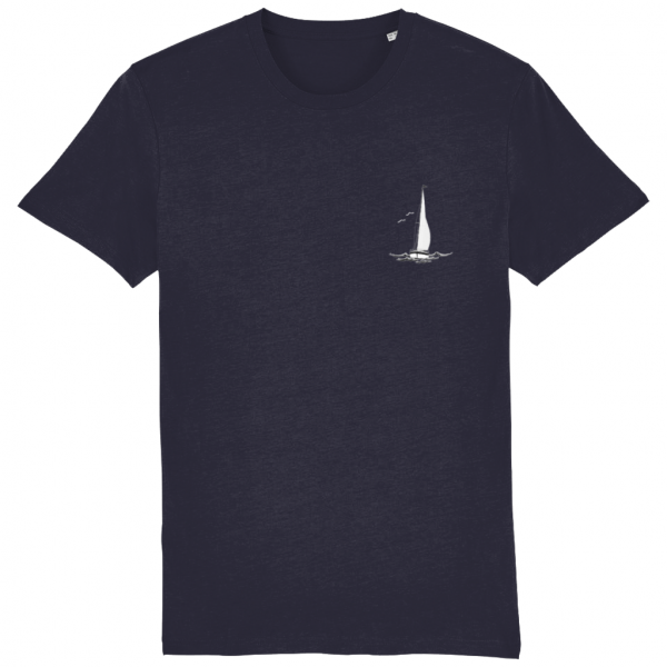 Sailing Yacht Logo T-Shirt - French Navy