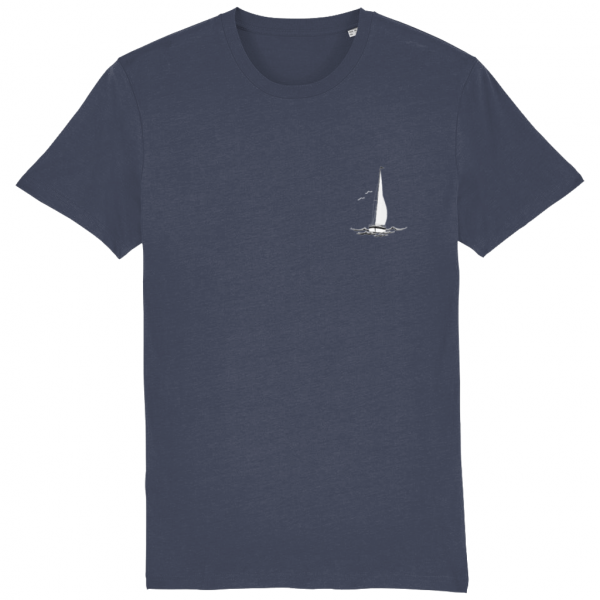Sailing Yacht Logo T-Shirt - India Ink Grey