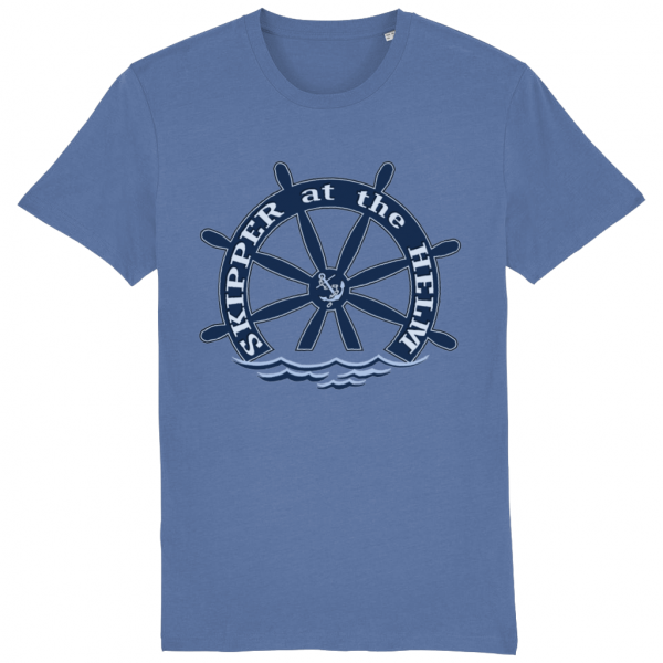Skipper at the Helm T-Shirt- Bright Blue