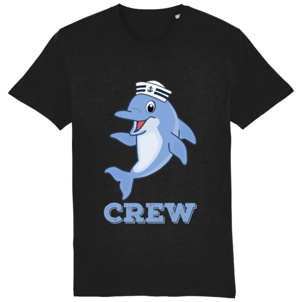 Dolphin Crew T-Shirt - Black