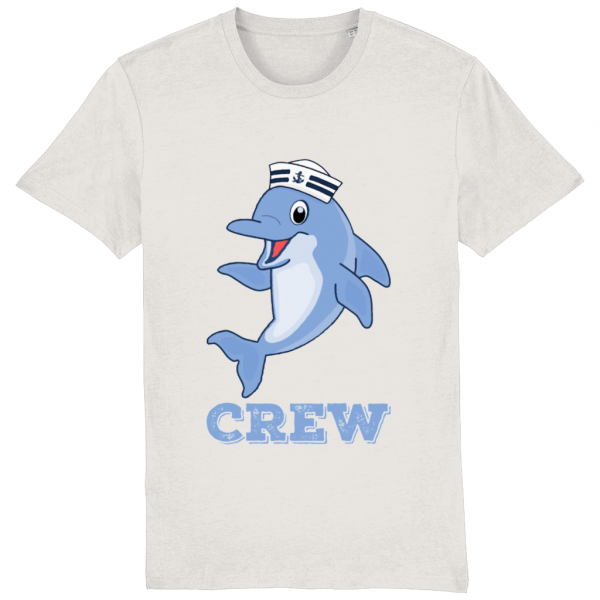 Dolphin Crew T-Shirt - Vintage White
