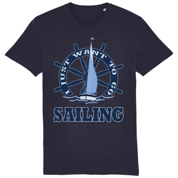 I just want to go Sailing (Yacht) T-Shirt - French Navy