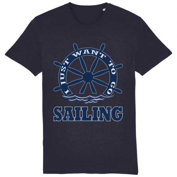 I just want to go Sailing T-Shirt - French Navy