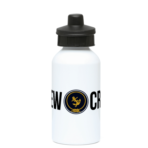 Crew & Anchor Logo 400ml Water Bottle Front