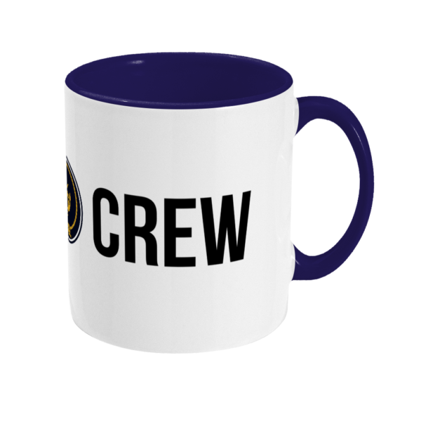Crew & Anchor Logo Two Toned Mug Cobalt Blue Right