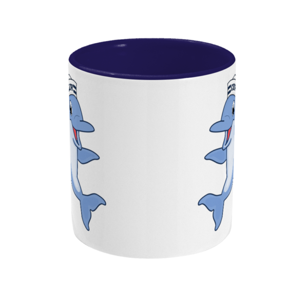 Dolphin Crew Two Toned Mug Cobalt Blue Front