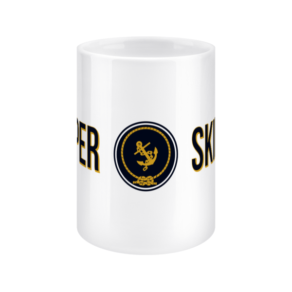 Skipper & Anchor Logo 15oz Mug Front