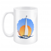 Sailing Yacht at Sunset 15oz Mug Left