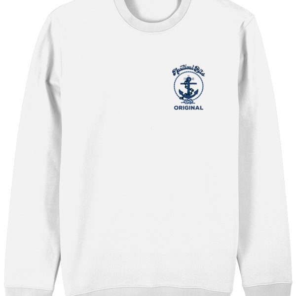 Nautical Bits Original Logo Changer Sweatshirt White