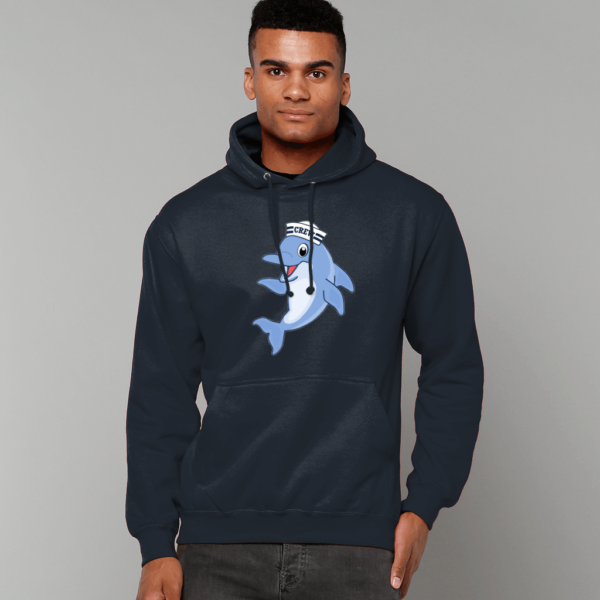 Dolphin Crew Hat College Hoodie French Navy