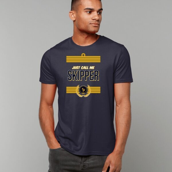 Just Call Me Skipper T-Shirt French Navy