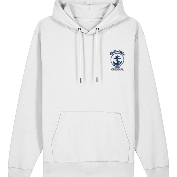 Nautical Bits Original Logo Cruiser Hoodie - White