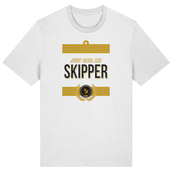 Just Call Me Skipper T-Shirt White