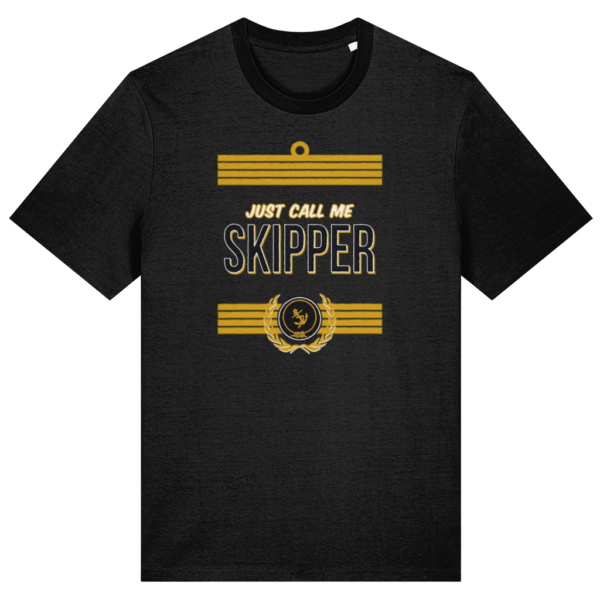Just Call Me Skipper T-Shirt Black