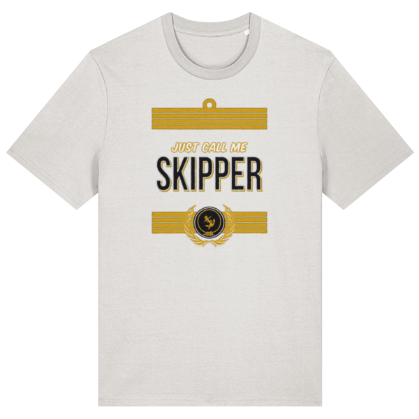 Just Call Me Skipper T-Shirt Vintage White