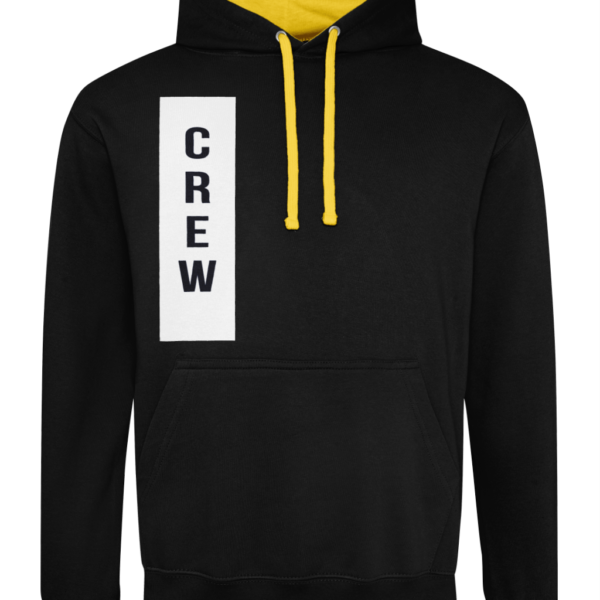 Crew Varsity Hoodie Jet Black-Gold