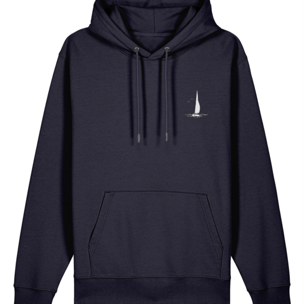 Sailing Yacht Logo Cruiser Hoodie French Navy