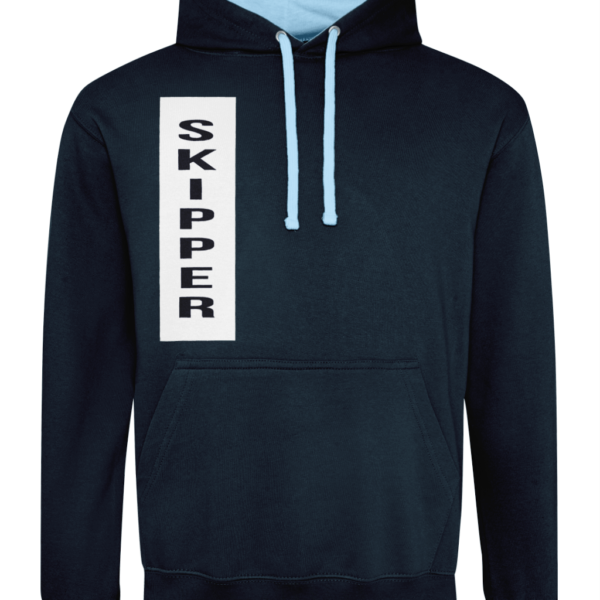 Skipper Varsity Hoodie French Navy/Sky Blue